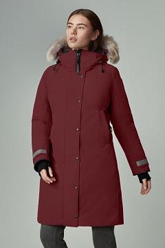 Chamarras Canada Goose Mujer Mexico - Sherbrooke Abrigos Rojos GN0165748
